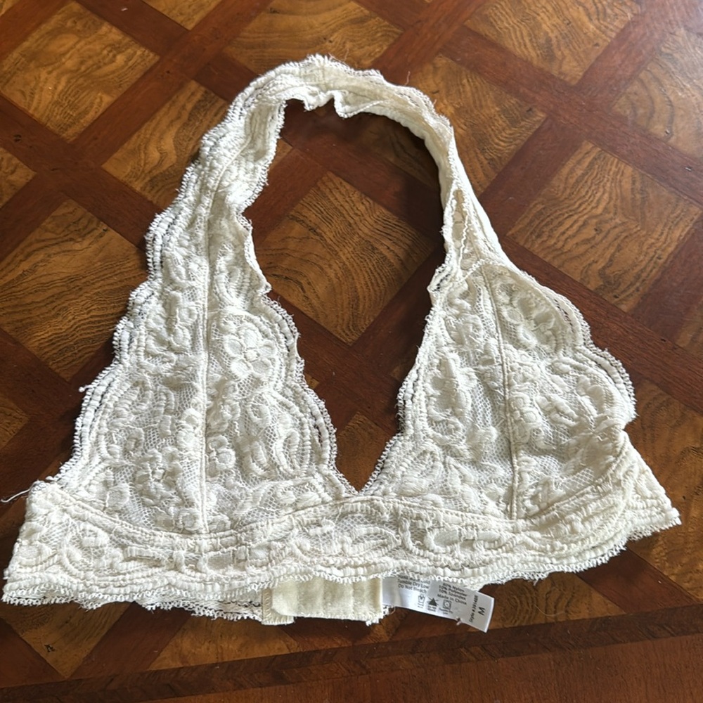White bralette